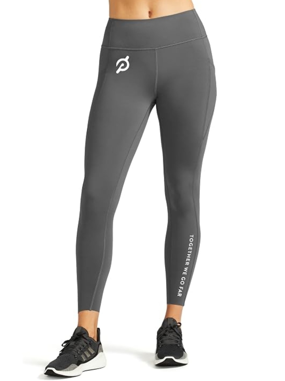 Peloton Essential Tulip Hem High Rise Pocket Leggings M Grey Together We Go Far